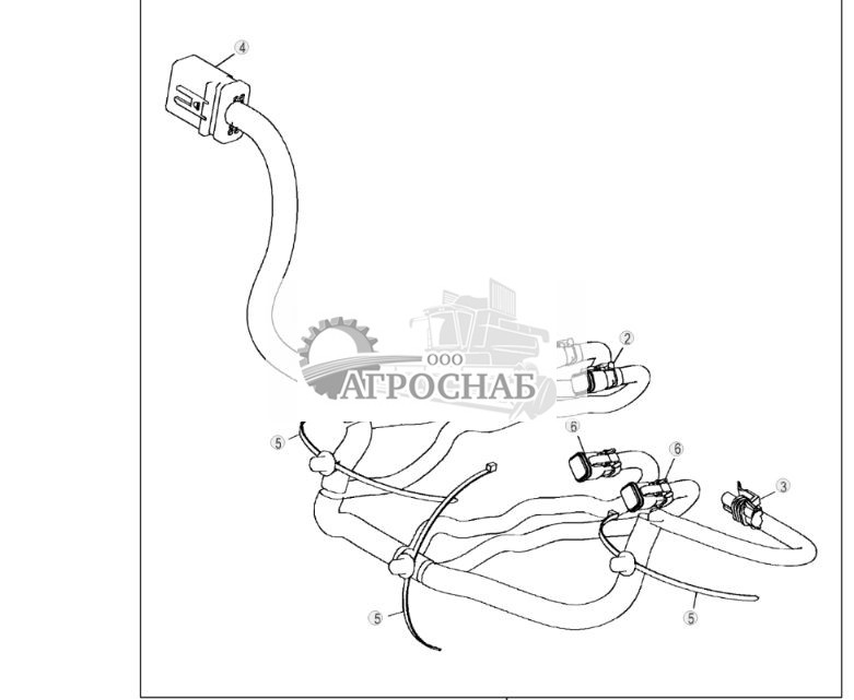 Жгут проводов распределителя погрузчика (ЭГ управление) - ST153366 101.jpg